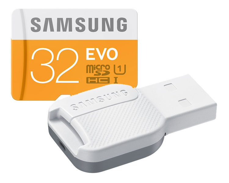 Micro Sd 32 Gb Evo Con Usb 2 0 Samsung